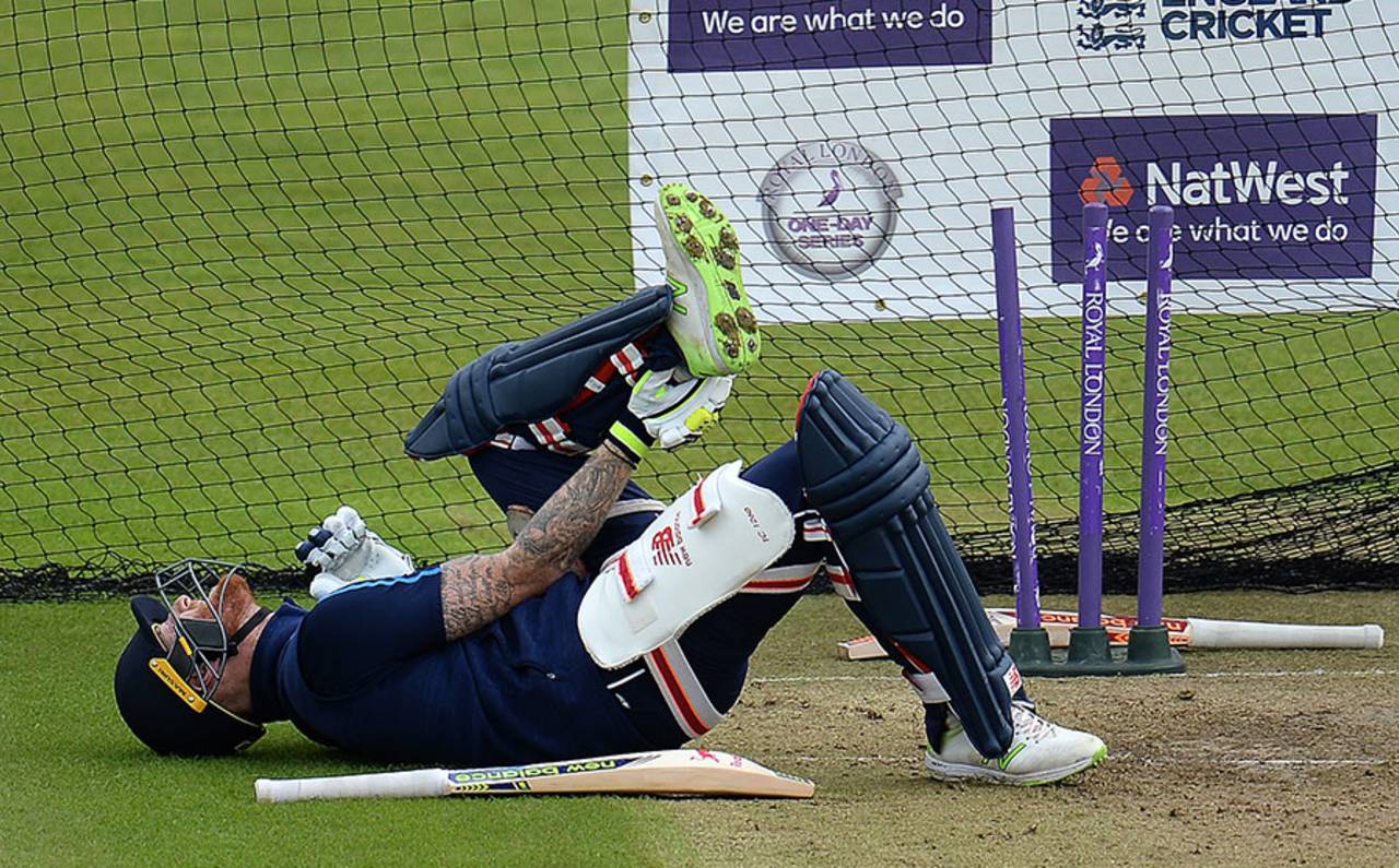 Ben Stokes took a blow on the foot during nets&nbsp;&nbsp;&bull;&nbsp;&nbsp;Getty Images