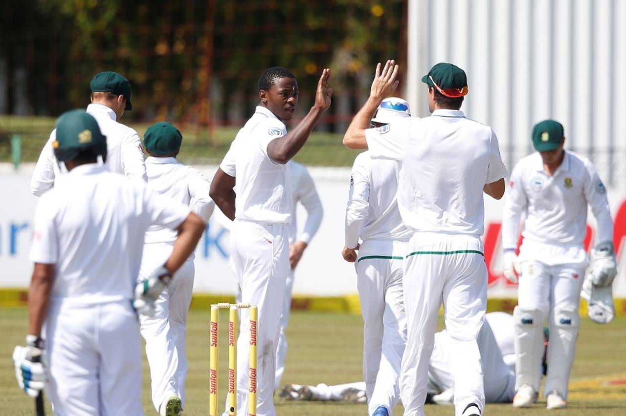 Kagiso Rabada sunk Bangladesh with early strikes on the fifth morning, South Africa v Bangladesh, 1st Test, Potchestroom, 5th day, October 2, 2017