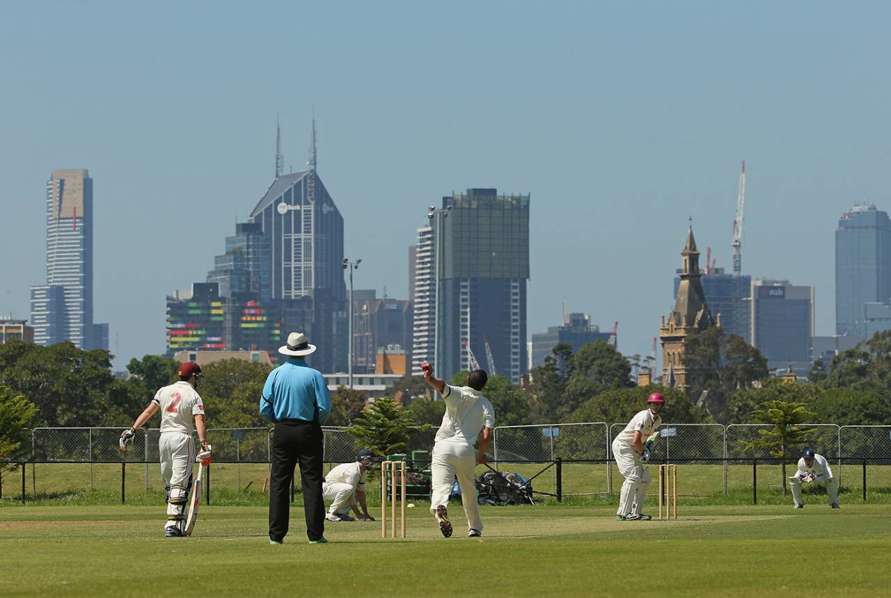A view of the Carlton v Fitzroy Doncaster match, November 29, 2014 