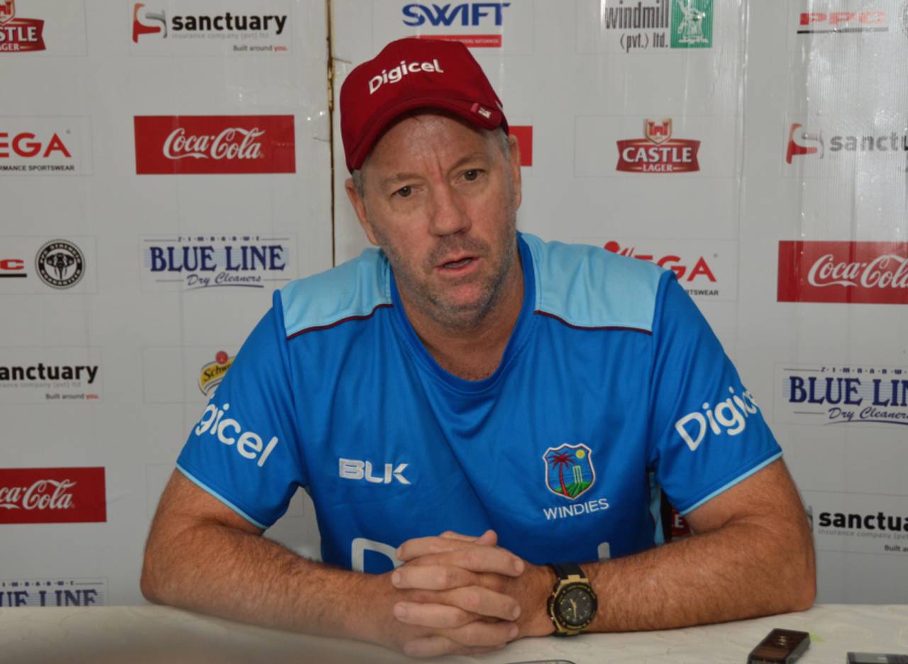 West Indies coach Stuart Law addresses the press conference&nbsp;&nbsp;&bull;&nbsp;&nbsp;WICB