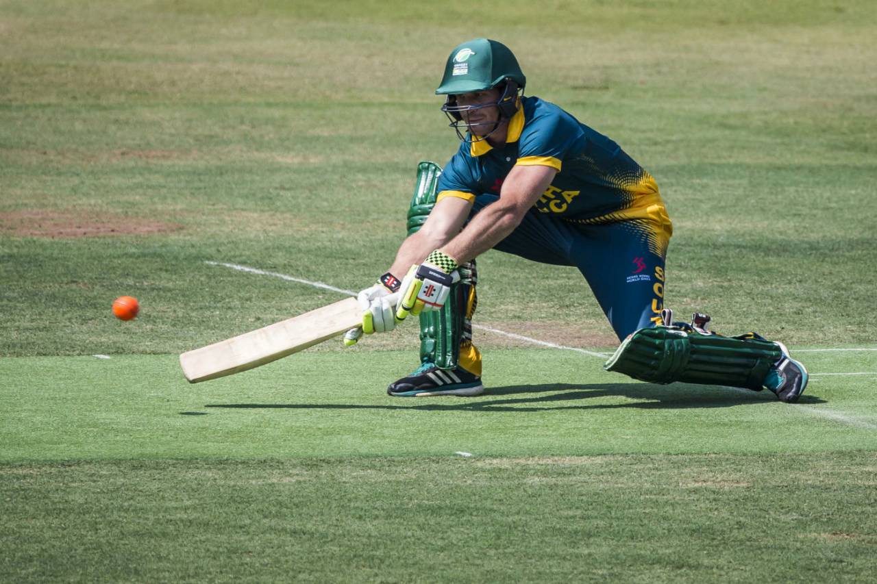 South Africa's Sarel Erwee in action at the Hong Kong Sixes tournament, October 29, 2017