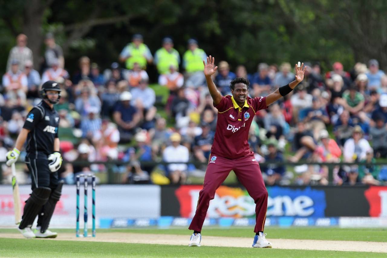 Ronsford Beaton has his appeal turned down, New Zealand v West Indies, 2nd ODI, Christchurch, December 23, 2017