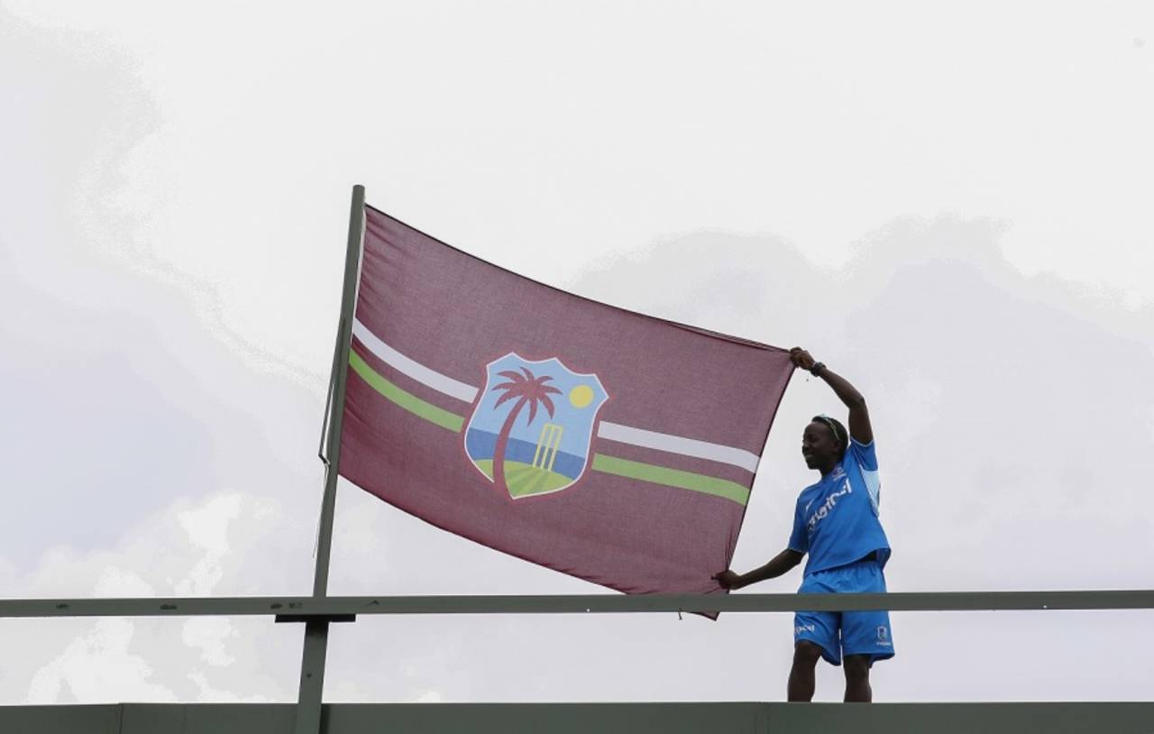 A West Indies fan at the Harare Sports Club, West Indies v Netherlands, World Cup Qualifiers, Harare, March 12, 2018