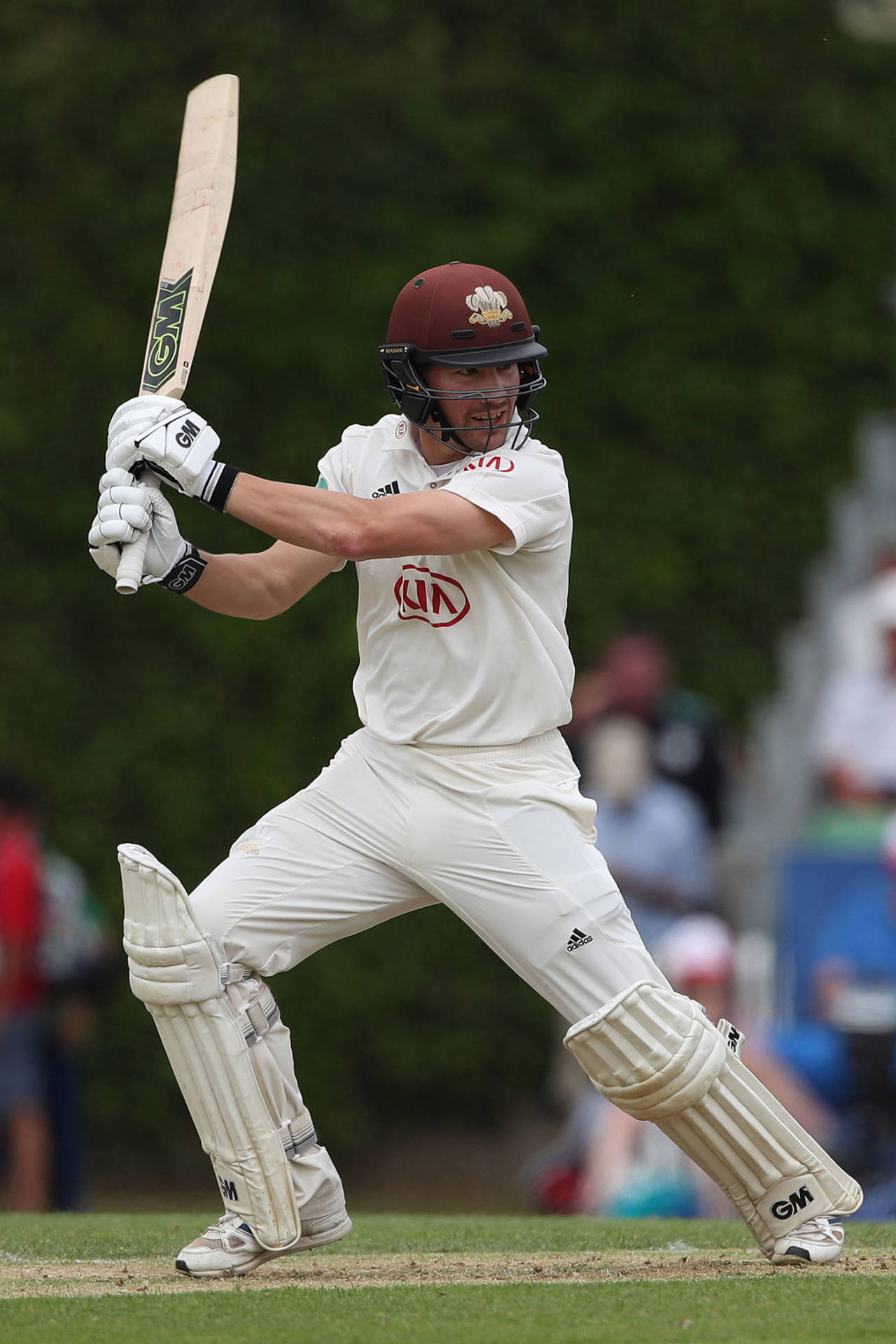 Rory Burns plays the cut, Surrey v Somerset, Specsavers Championship, Division One, Guildford, June 20, 2018
