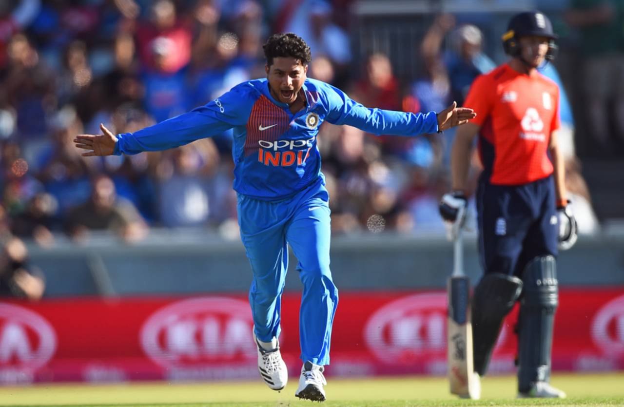 Make a good first impression: Kuldeep Yadav kicked off his maiden tour of England with a match-winning five-for&nbsp;&nbsp;&bull;&nbsp;&nbsp;Getty Images