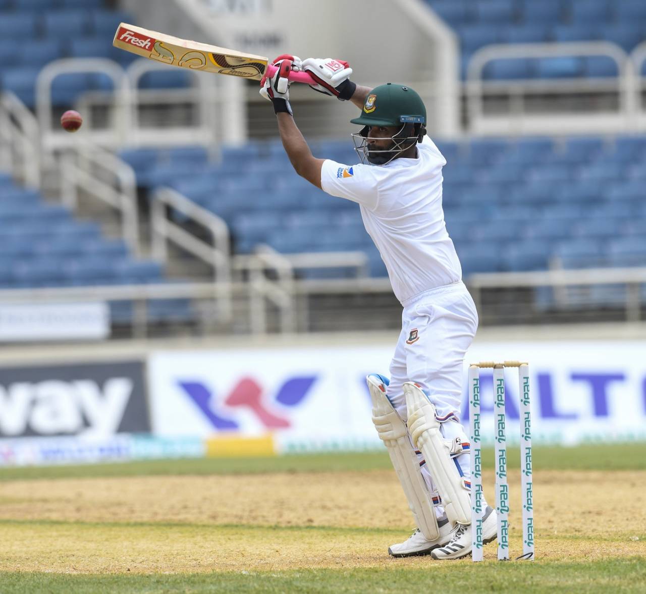 Tamim Iqbal hits through the off side, West Indies v Bangladesh, 2nd Test, Jamaica, 2nd day, July 13, 2018