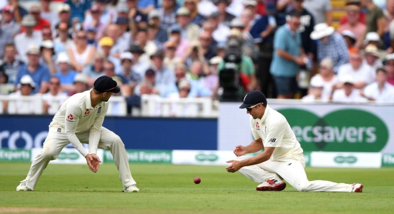 Alastair Cook's dropped catch handed Hardik Pandya a second life, England v India, 1st Test, 2nd day, Edgbaston, 2 August, 2018