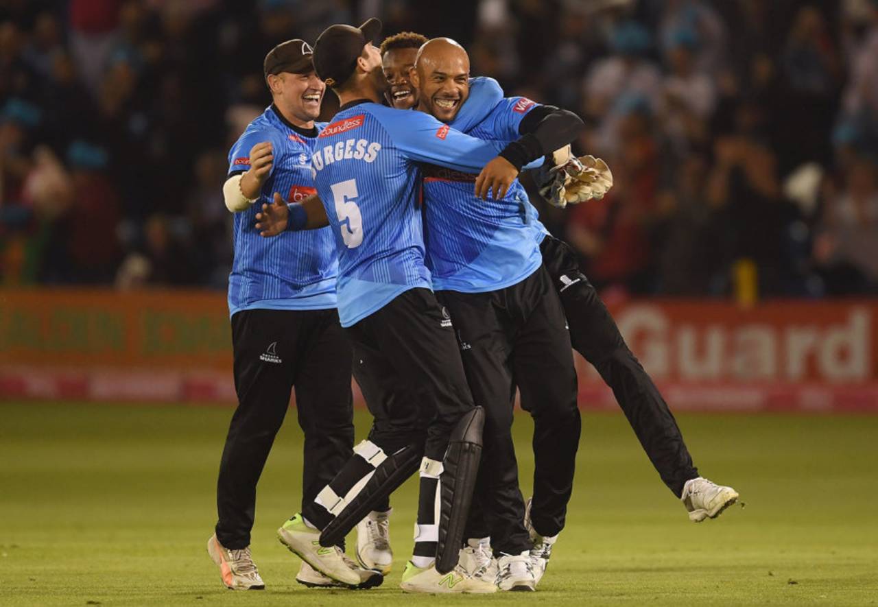 Sussex bowler Tymal Mills finished with a hat-trick&nbsp;&nbsp;&bull;&nbsp;&nbsp;Getty Images