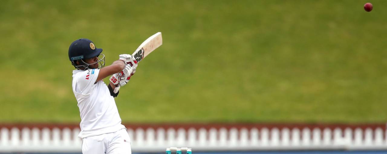 Kusal Mendis pulls aerially, New Zealand v Sri Lanka, 1st Test, Wellington, 5th day, December 19, 2018