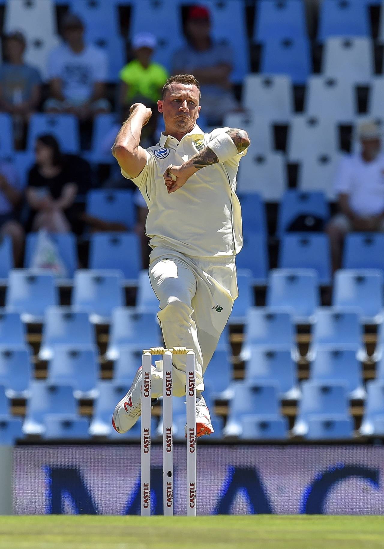 Dale Steyn about to let one fly, South Africa v Pakistan, 1st Test, Centurion, 1st day, December 26, 2018