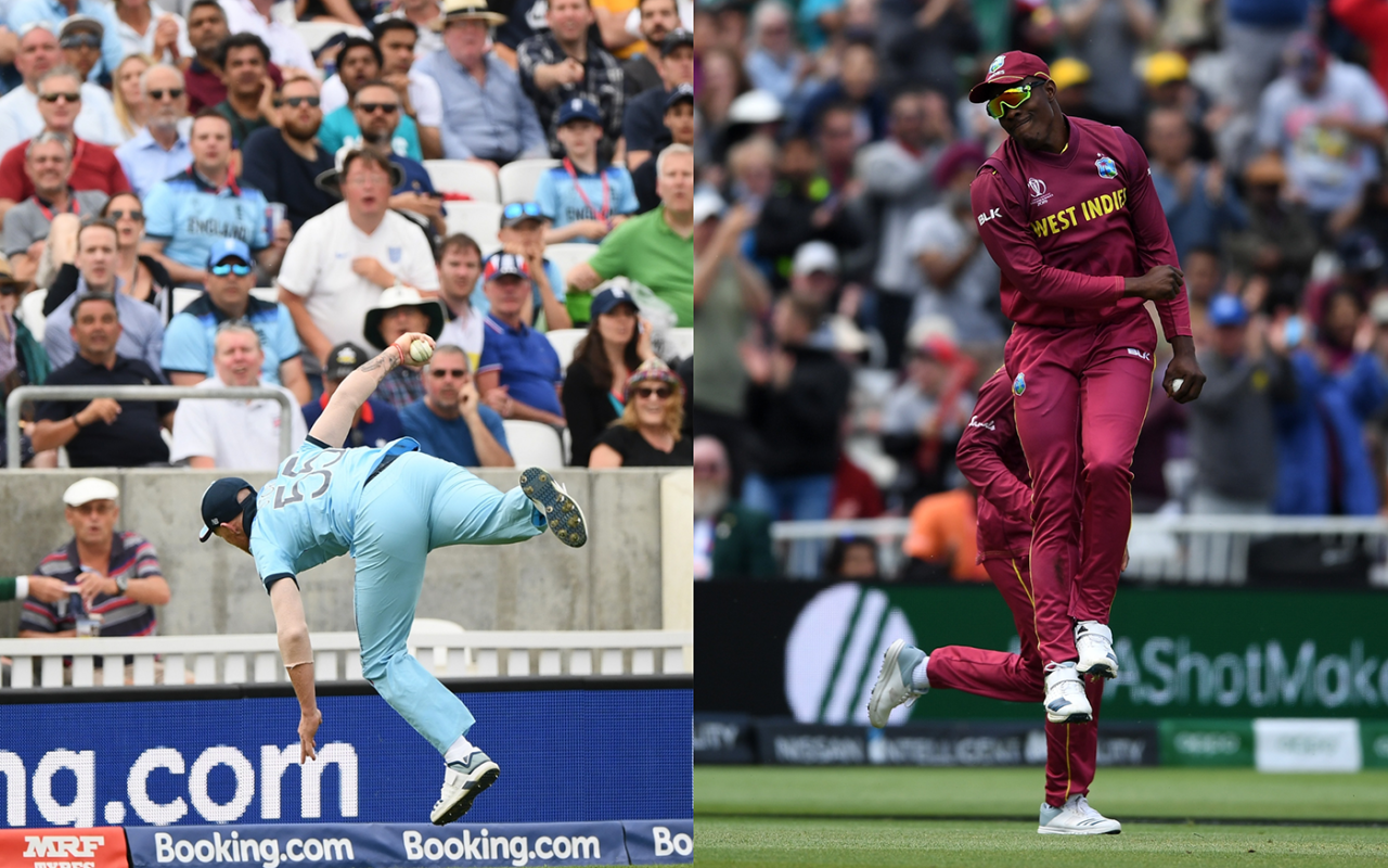 Ben Stokes took a blinder. Sheldon Cottrell, too, plucked a screamer. Who did it better, though?