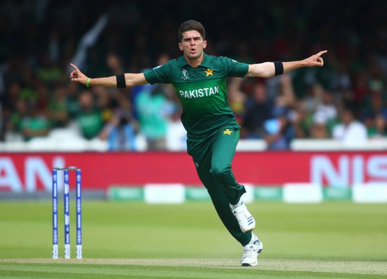 Afridi picked up 16 wickets in the 2019 World Cup, including six against Bangladesh in Pakistan's final game&nbsp;&nbsp;&bull;&nbsp;&nbsp;Getty Images