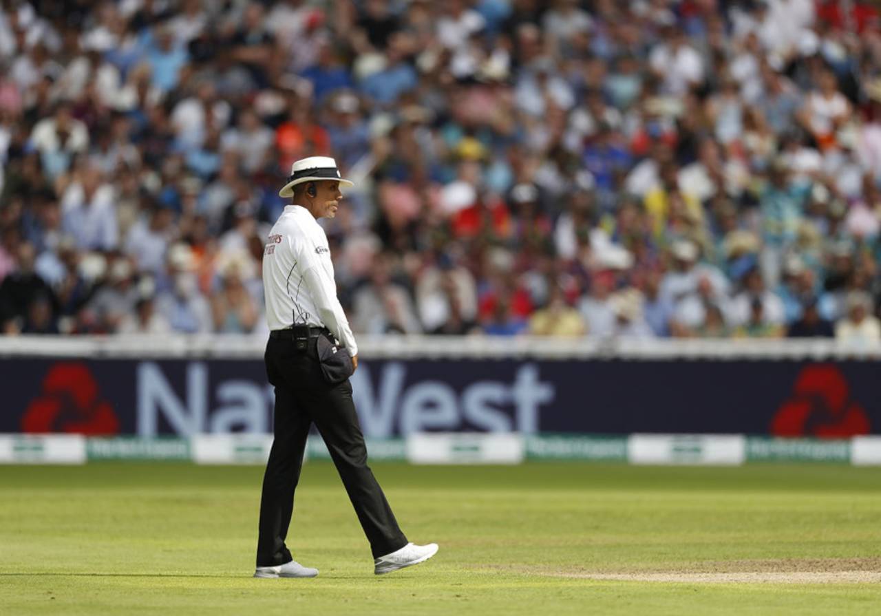 Joel Wilson was under scrutiny after a series of incorrect calls, England v Australia, 1st Ashes Test, Edgbaston, 1st day, August 1, 2019