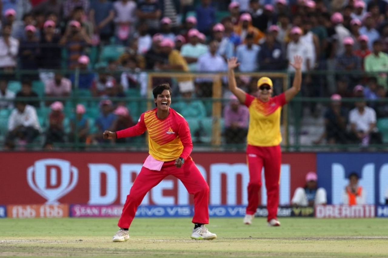 In the second game of the Women's T20 Challenge in Jaipur, Deepti picked up three wickets in the 18th over to give Velocity an almighty scare&nbsp;&nbsp;&bull;&nbsp;&nbsp;BCCI