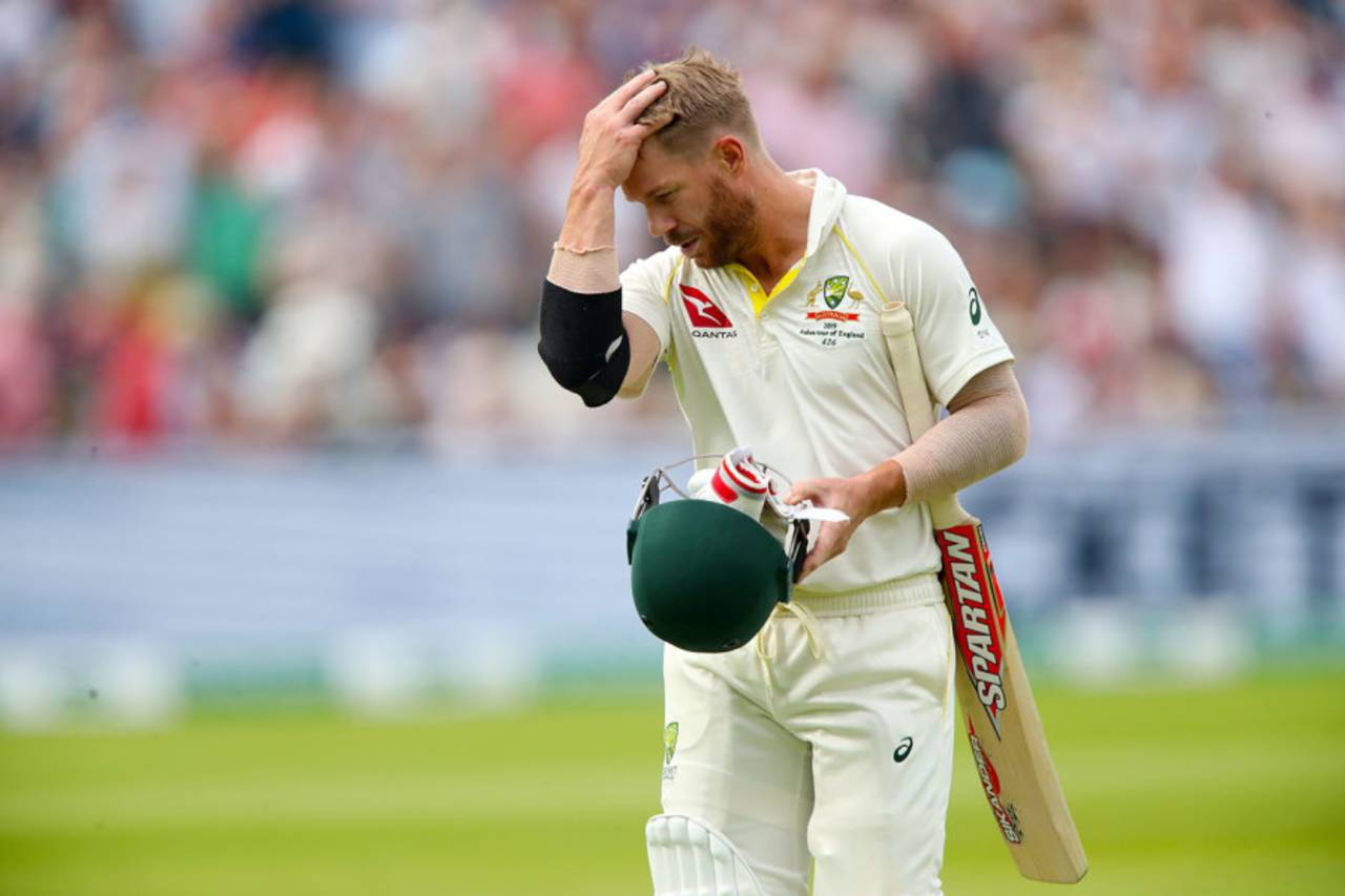 David Warner has had a nightmare start to the series with the bat&nbsp;&nbsp;&bull;&nbsp;&nbsp;Getty Images
