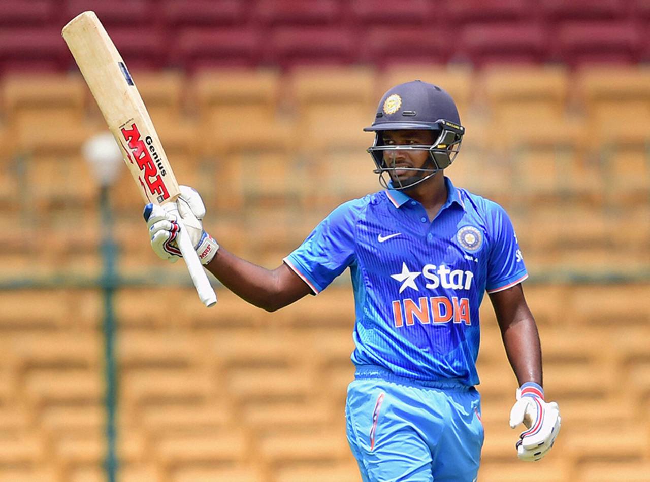 [File pic] Sanju Samson top-scored for India A with 91 off 48 deliveries