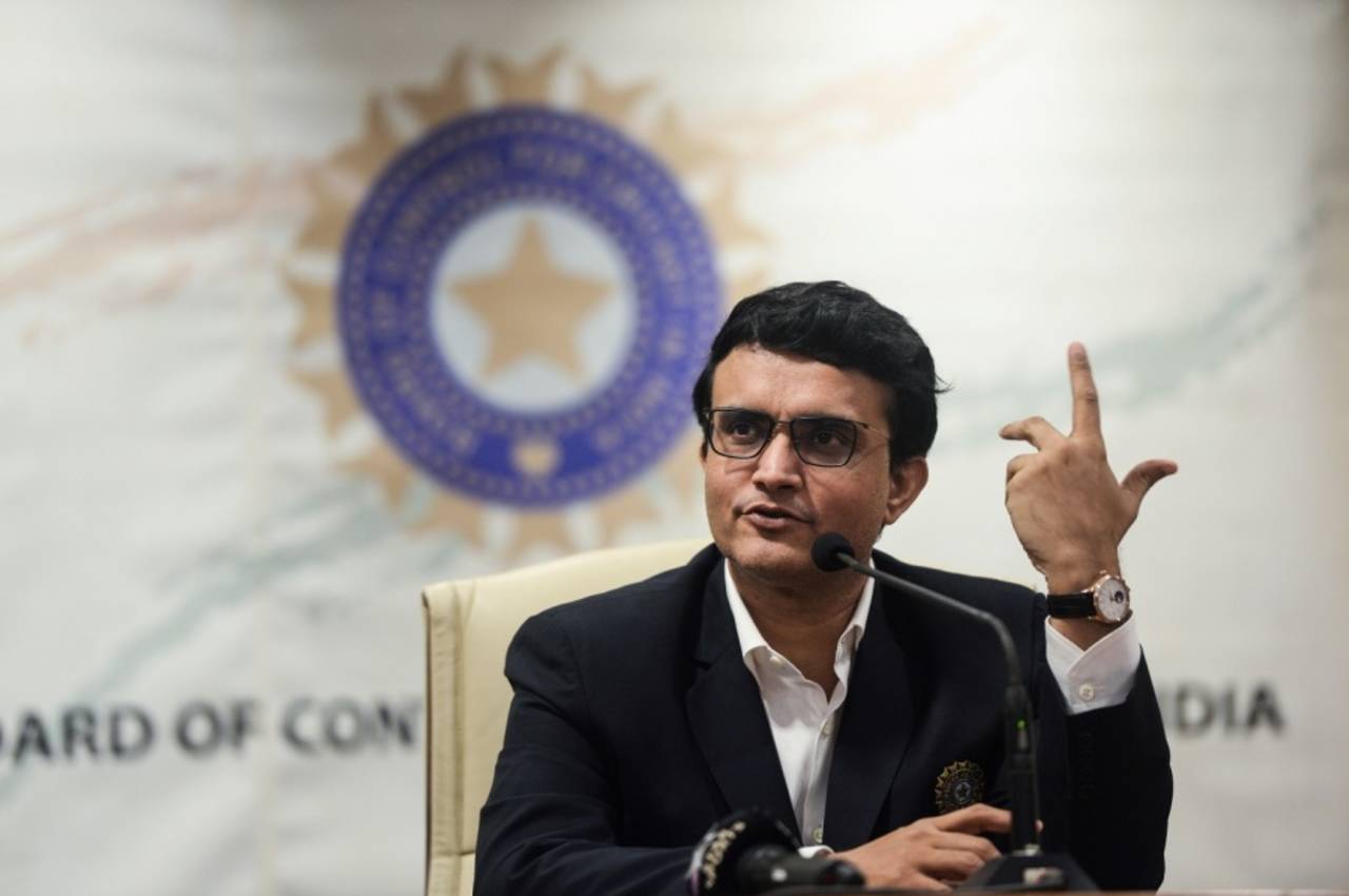 Sourav Ganguly made pink-ball Tests one of his first items of business after being elected BCCI president in 2019&nbsp;&nbsp;&bull;&nbsp;&nbsp;Getty Images
