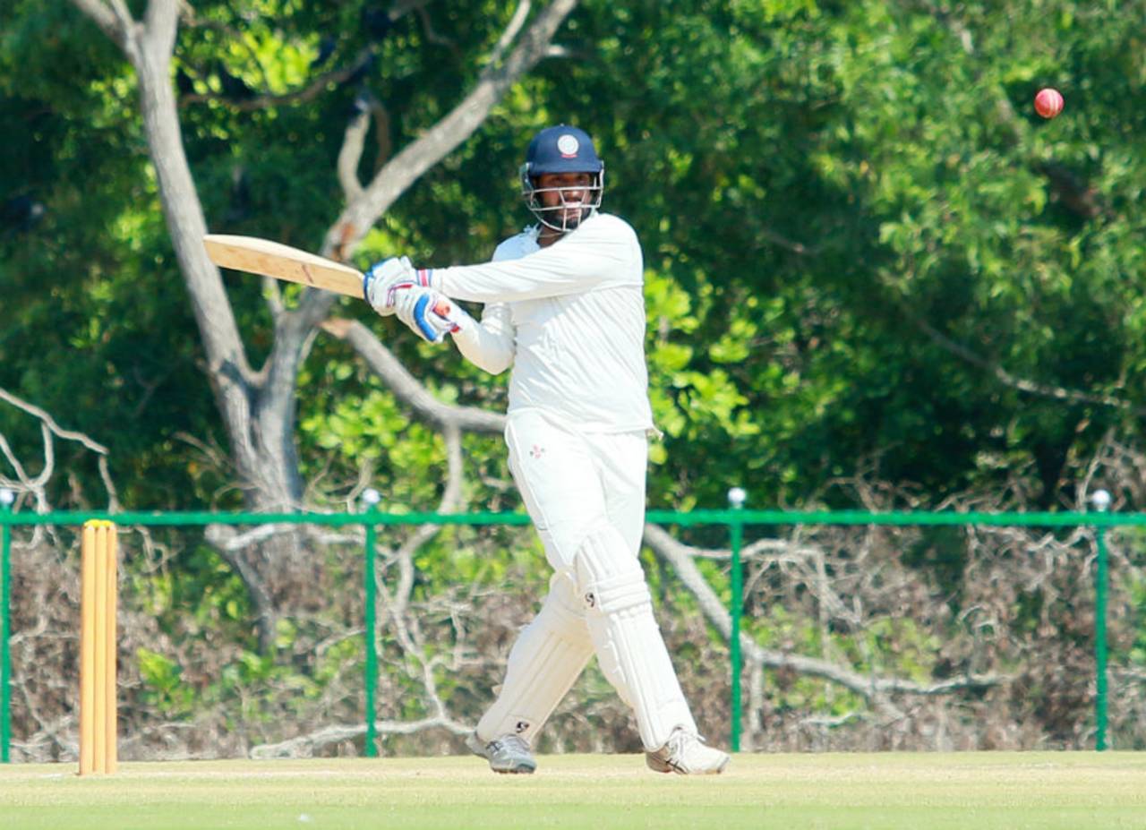 Saurabh Tiwary led the way with the bat after Jharkhand followed on