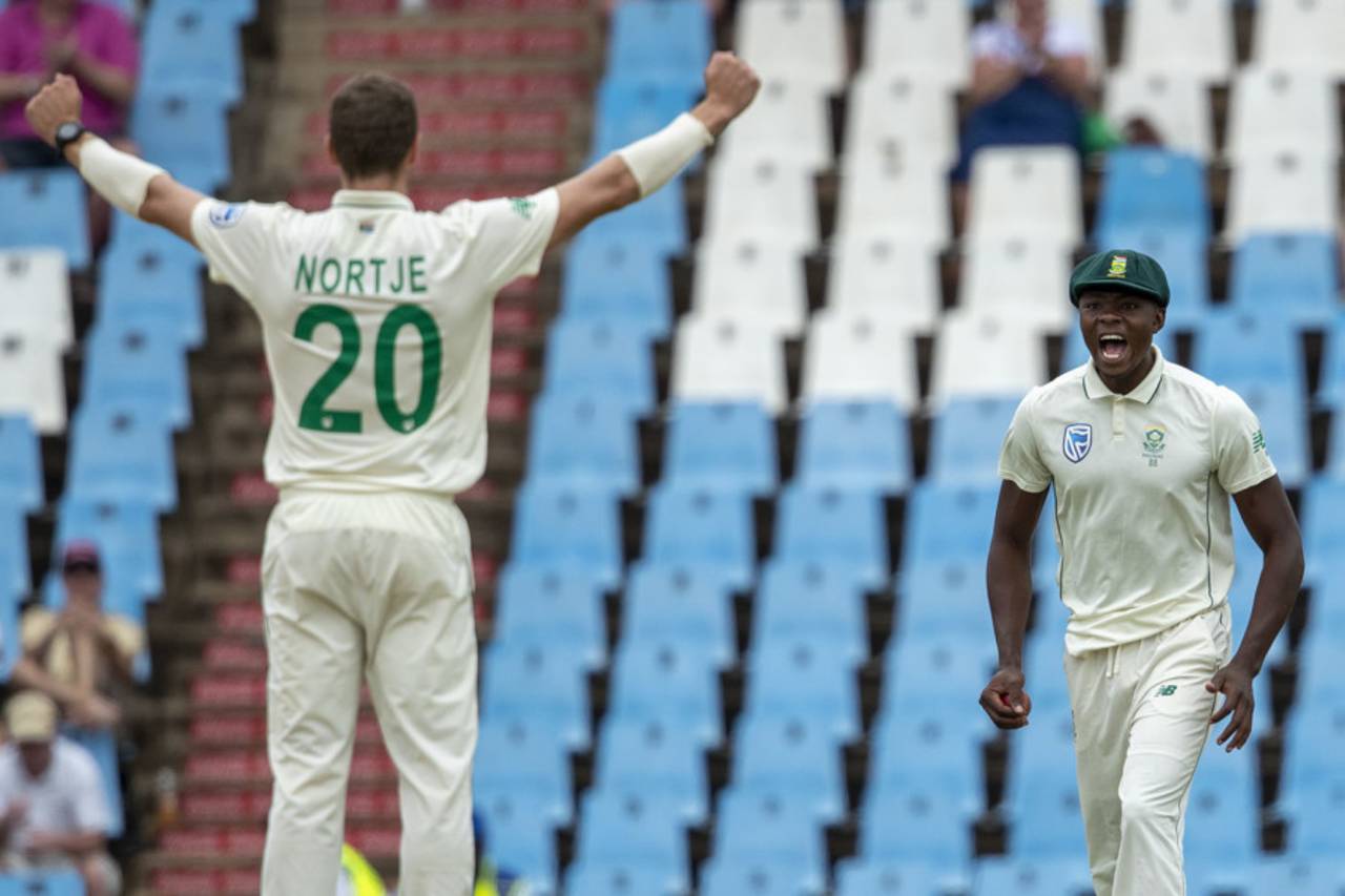 With Nortje knocked out by injury, Rabada and Ngidi will have to shoulder the fast-bowling load&nbsp;&nbsp;&bull;&nbsp;&nbsp;Associated Press