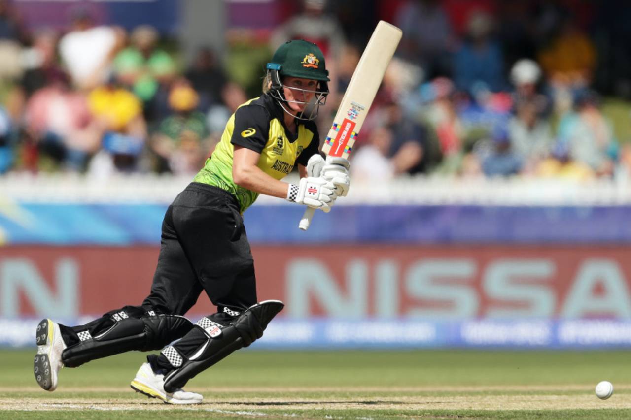 Beth Mooney works to the leg side, Australia v New Zealand, Group A, ICC Women's World T20, Melbourne, March 2, 2020