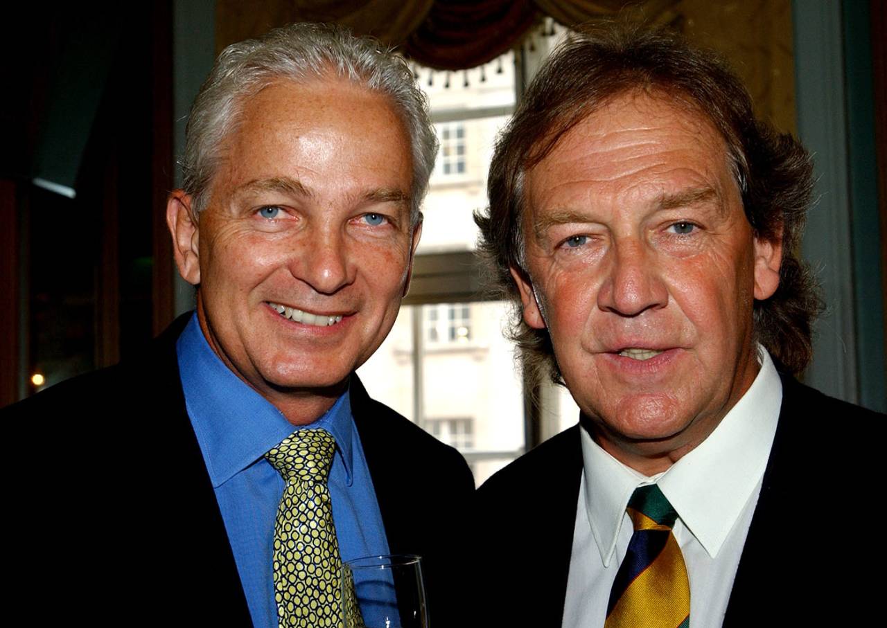 David English, pictured alongside David Gower, was a tireless influence on young cricketers&nbsp;&nbsp;&bull;&nbsp;&nbsp;Getty Images