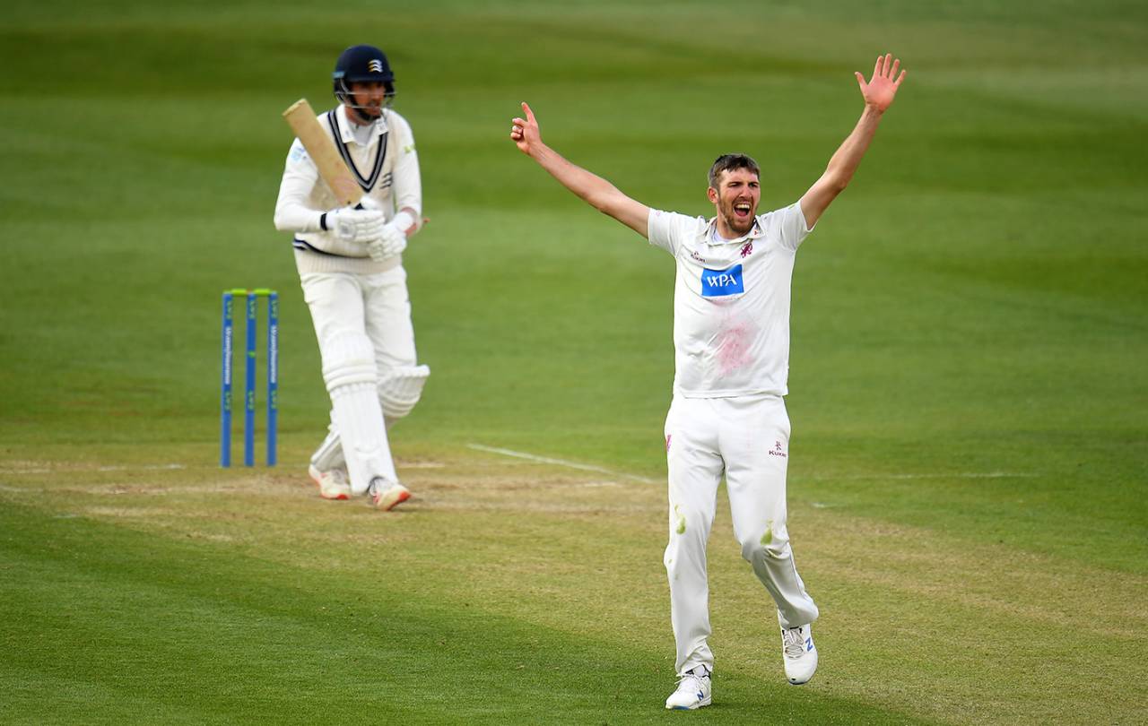 Craig Overton's five-for helped skittle Middlesex, Somerset vs Middlesex, LV= County Championship, Taunton, 3rd day, May 1, 2021