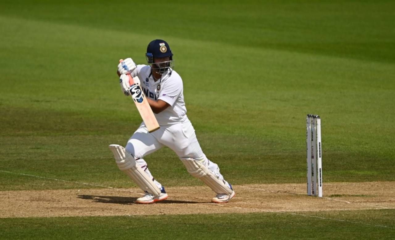 Rishabh Pant bats on the sixth morning, India vs New Zealand, World Test Championship (WTC) final, Southampton, Day 6 - reserve day, June 23, 2021