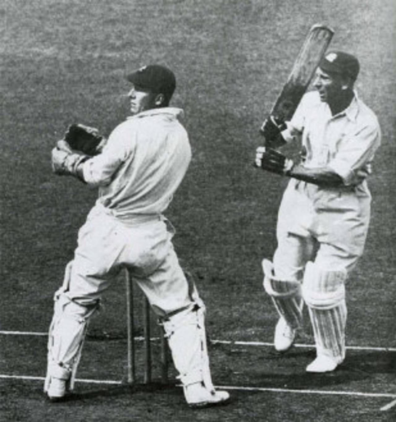 Jack Hobbs on his way to 52, England v South Africa, 5th Test, August 20, 1929
