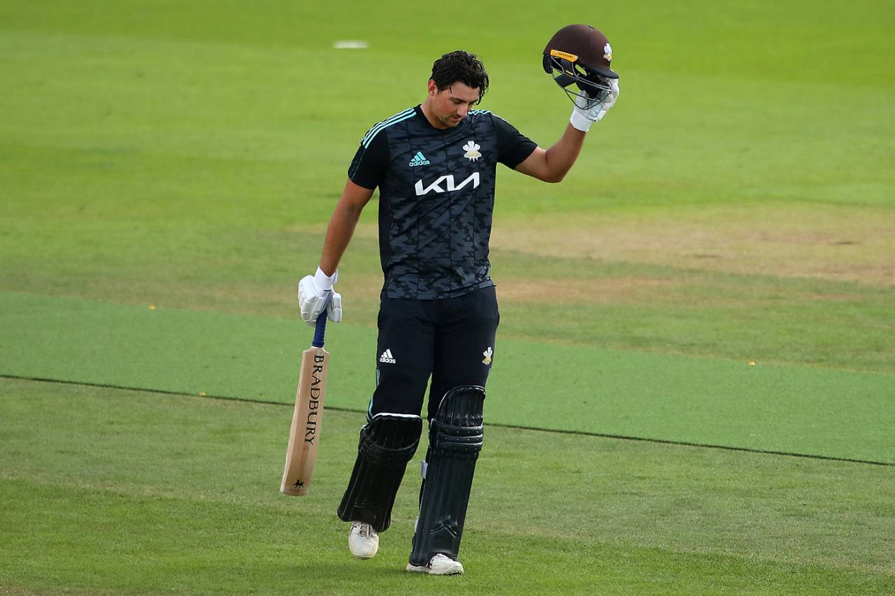 Tim David made his maiden List A hundred, Surrey vs Warwickshire, Royal London Cup, The Oval, August 10, 2021