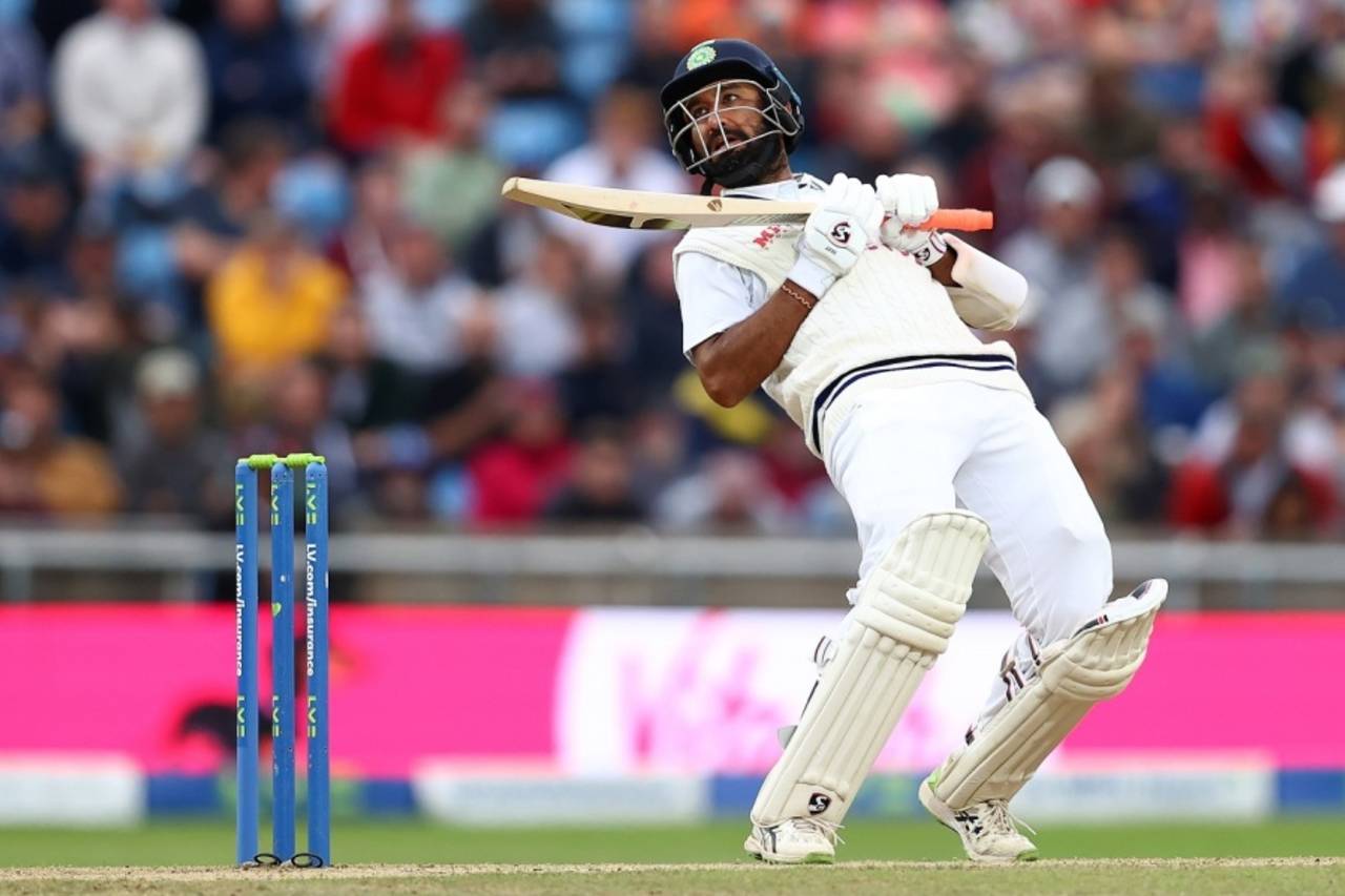 Cheteshwar Pujara plays a ramp shot, England vs India, 3rd Test, Leeds, 3rd day, August 27, 2021