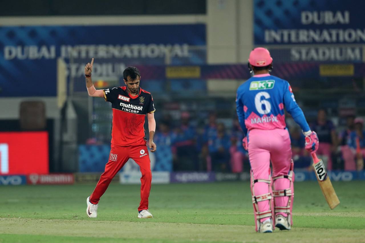 Yuzvendra Chahal has taken seven wickets in four matches in the UAE leg of this competition&nbsp;&nbsp;&bull;&nbsp;&nbsp;BCCI