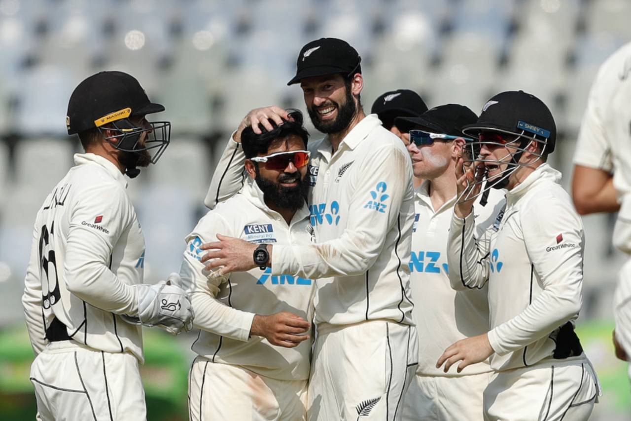 Ajaz Patel's quick wickets dented India, India vs New Zealand, 2nd Test, Mumbai, 1st day, December 3, 2021