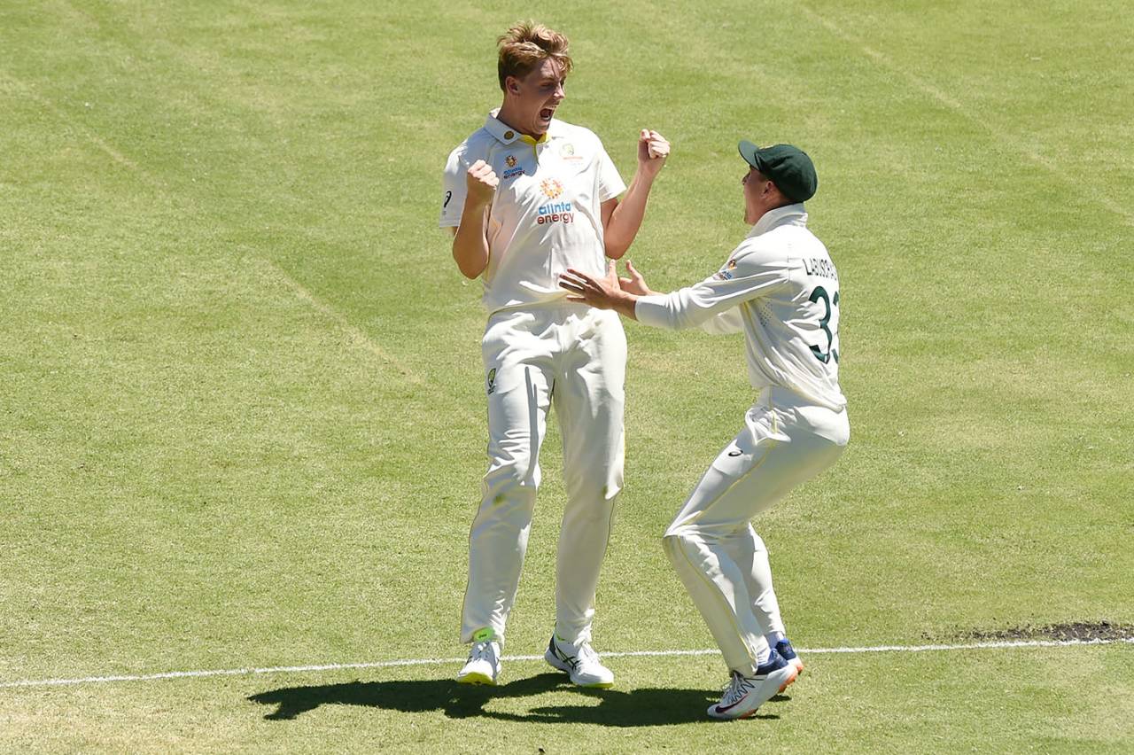 Cameron Green roars in celebration after dismissing Joe Root, Australia vs England, The Ashes, 1st Test, 4th day, Brisbane, December 11, 2021