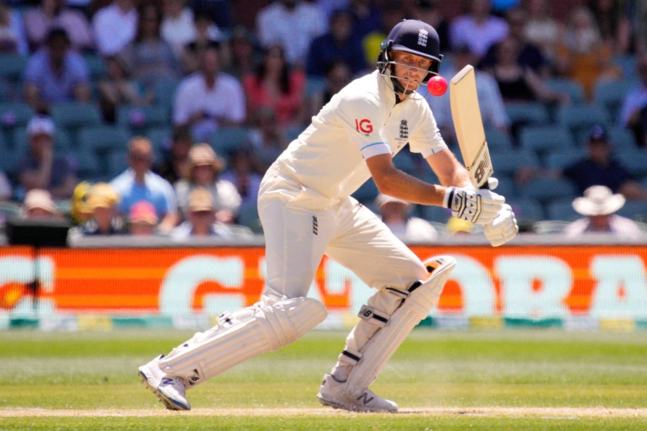 Joe Root pushes the ball through the off side, Australia vs England, 2nd Test, The Ashes, Adelaide, 3rd day, December 18, 2021
