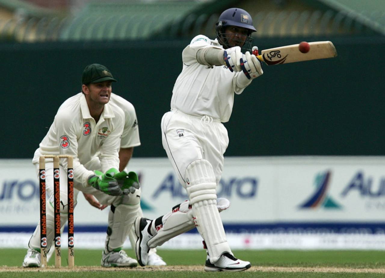 Kumar Sangakkara during his 192, Australia vs Sri Lanka, 2nd Test, Hobart, November, 2007