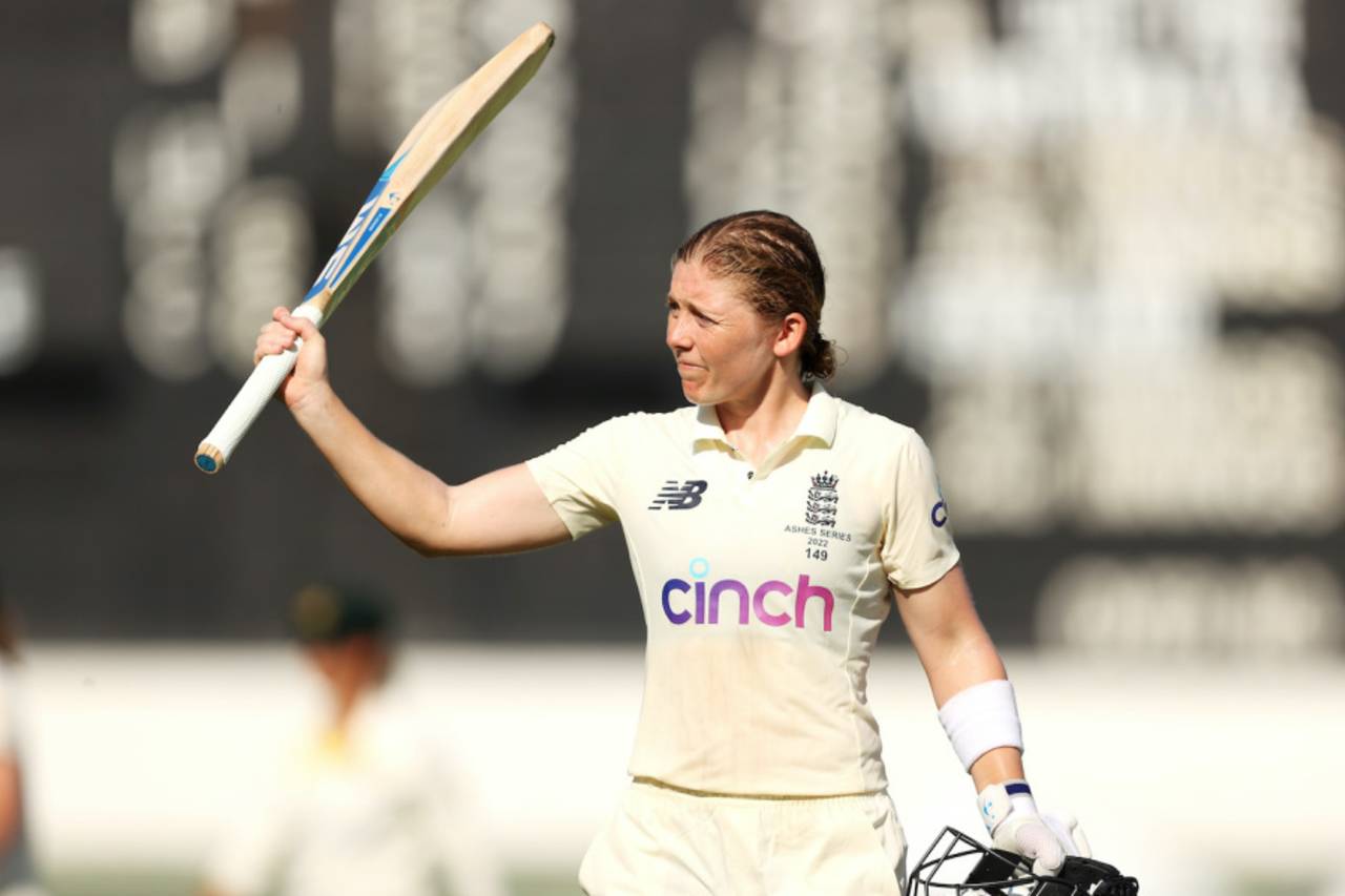 Heather Knight's 168 is the fourth-highest score by an England women's player, and second-highest by an England women's captain&nbsp;&nbsp;&bull;&nbsp;&nbsp;Mark Kolbe/Getty Images