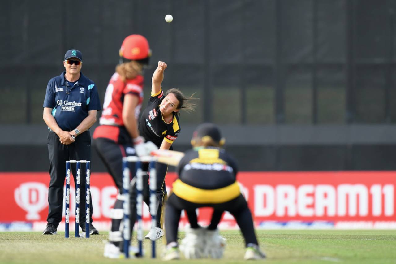 Fight and flight: Kerr has used her googly to devastating effect in the Super Smash and WBBL&nbsp;&nbsp;&bull;&nbsp;&nbsp;Kai Schwoerer/Getty Images