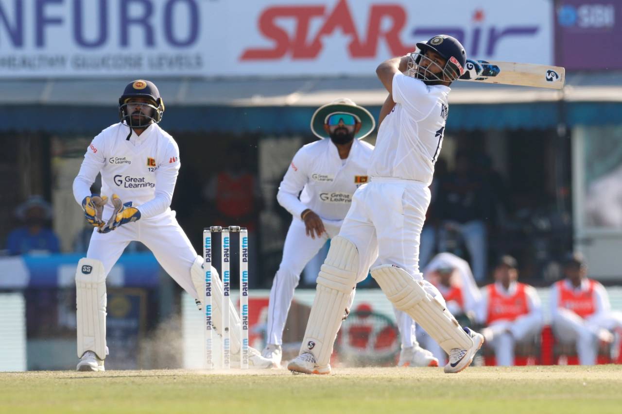 Rishabh Pant tees off, India vs Sri Lanka, 1st Test, Mohali, 1st day, March 4, 2022