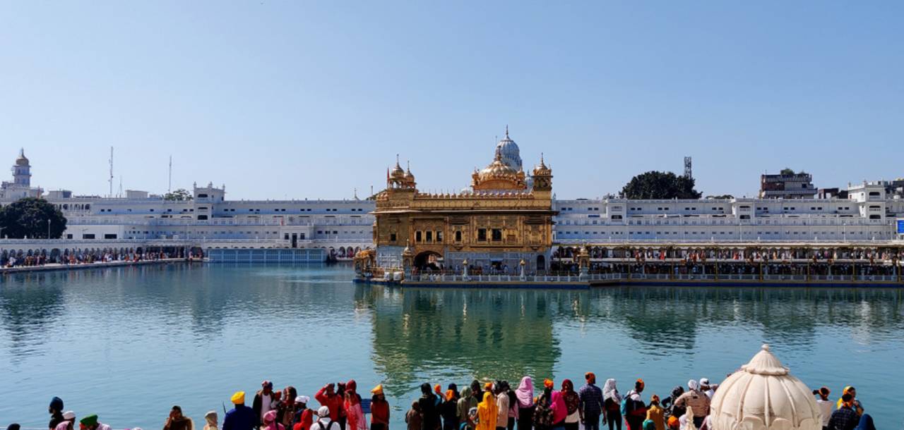 A view of the Golden Temple, Amritsar, March 2022