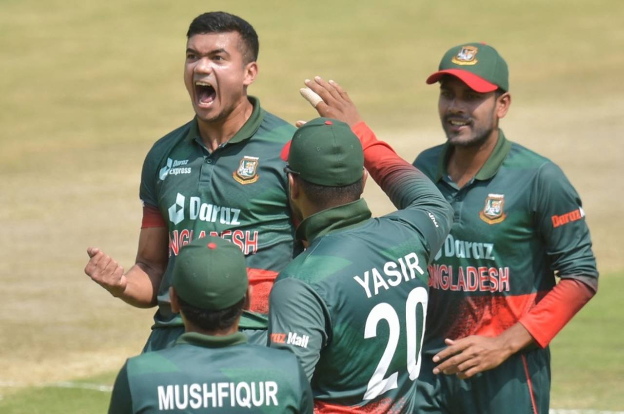 Taskin Ahmed's five-for set up Bangladesh's win in the final ODI against South Africa&nbsp;&nbsp;&bull;&nbsp;&nbsp;Getty Images