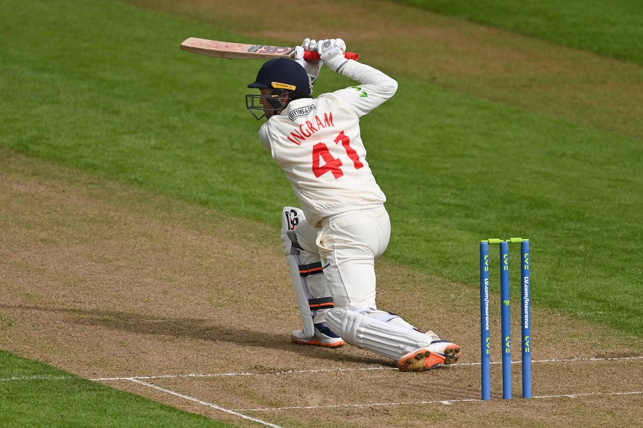 Colin Ingram held the Glamorgan top order together, Glamorgan vs Durham, LV= Insurance Championship, Division Two, Cardiff, April 7, 2022