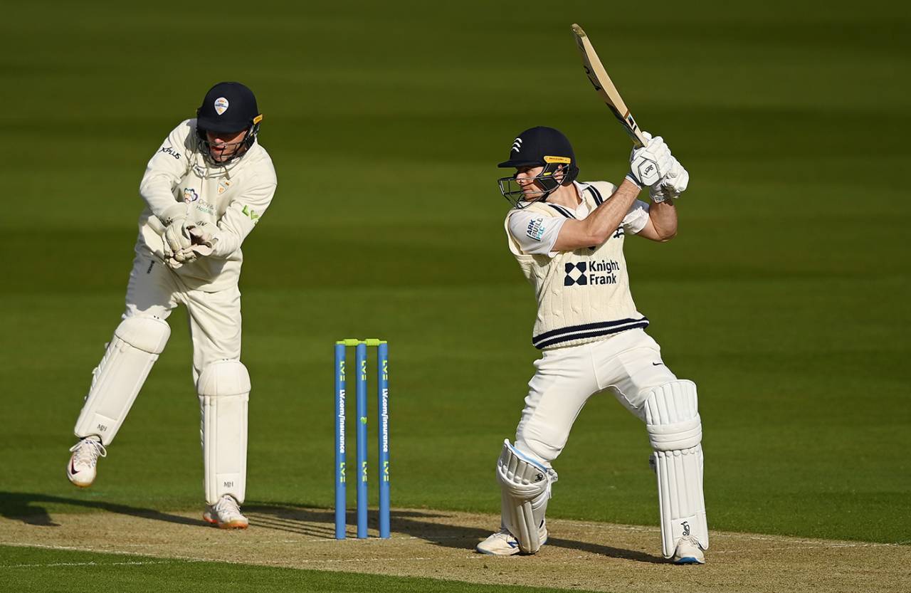 Robbie White chipped in with useful runs, Middlesex vs Derbyshire, LV= Insurance Championship, Division Two, Lord's, April 7, 2022