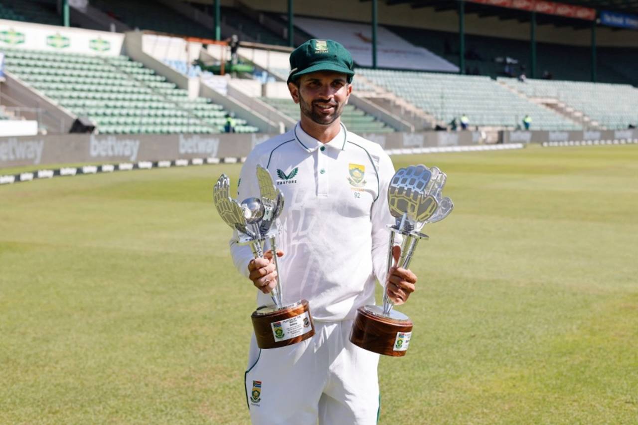 Keshav Maharaj was named the Player of the Match as well as the Player of the Series, South Africa vs Bangladesh, 2nd Test, Gqeberha, 4th day, April 11, 2022