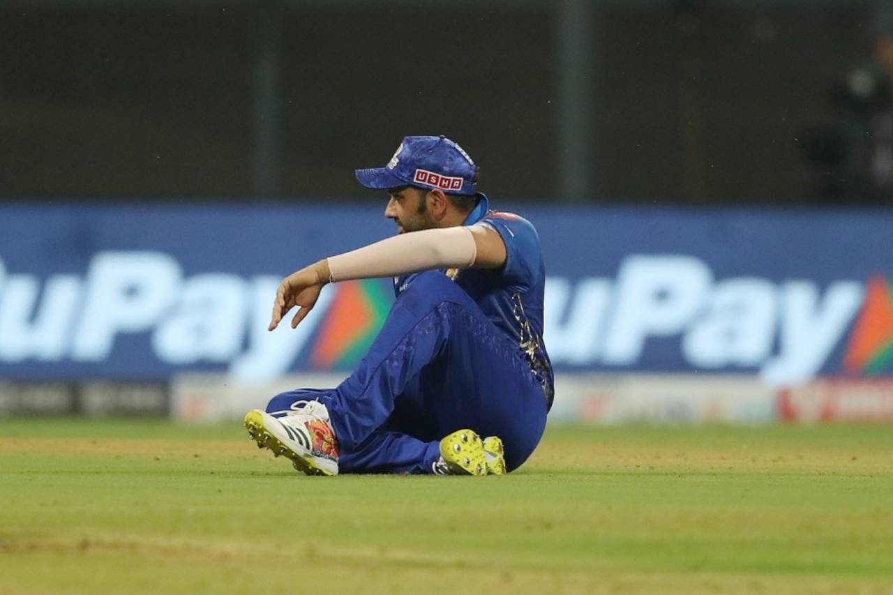Nothing seems to be going right for Rohit Sharma, the captain, Lucknow Super Giants vs Mumbai Indians, IPL 2022, Wankhede Stadium, April 24, 2022