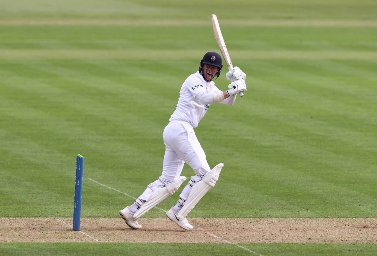Nick Gubbins made back-to-back centuries, Hampshire vs Lancashire, LV= Insurance Championship, Division One, Ageas Bowl, April 28, 2022