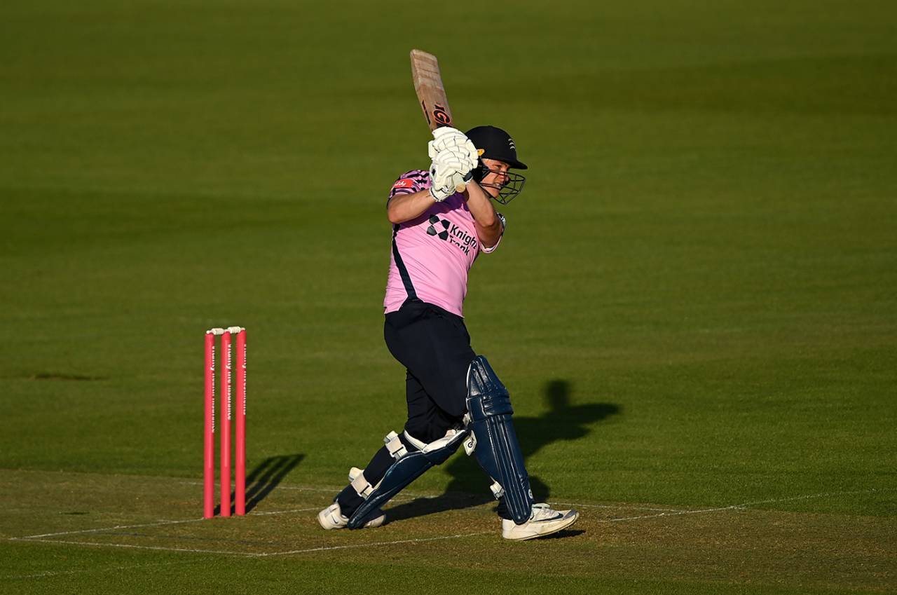 Jack Davies top-scored with 47 from 38 balls, Hampshire vs Middlesex, Vitality T20 Blast, South Group, Ageas Bowl, May 27, 2022
