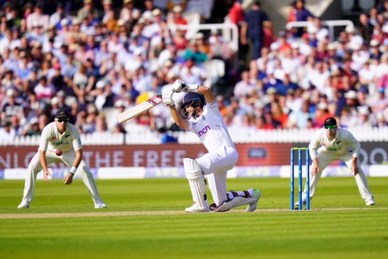 Joe Root brings out the picture-perfect cover drive, England vs New Zealand, 1st Test, Day 1, Lord's, June 2, 2022