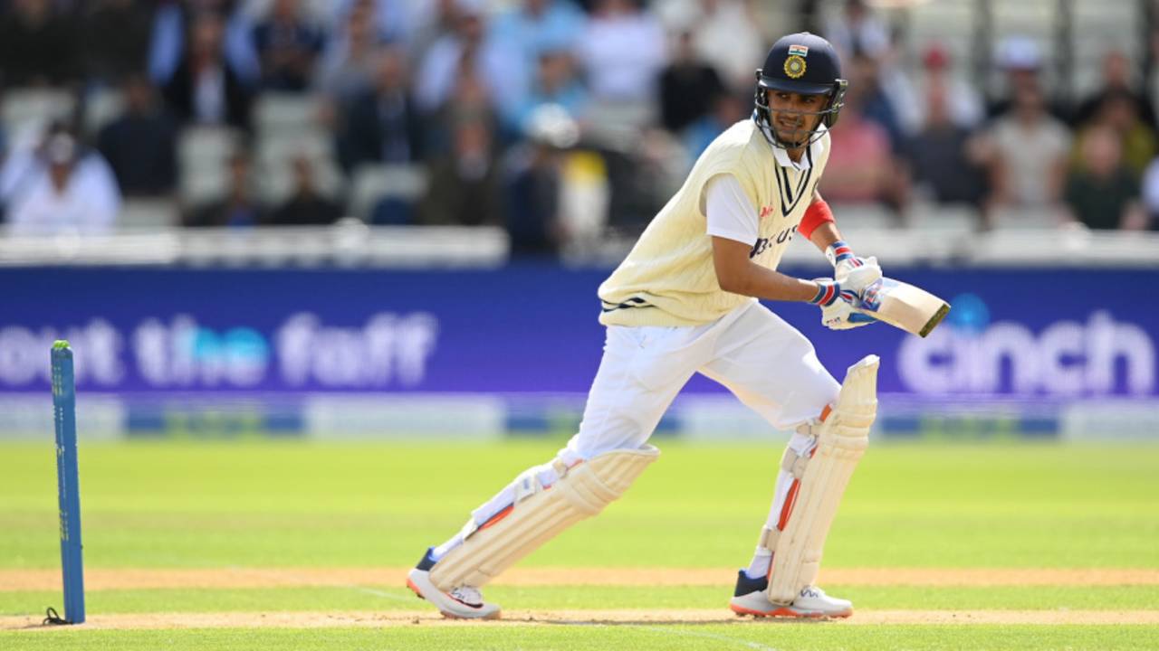 Shubman Gill played a few attrractive shots before falling for 17, England vs India, 5th Test, Birmingham, 1st day, July 1, 2022