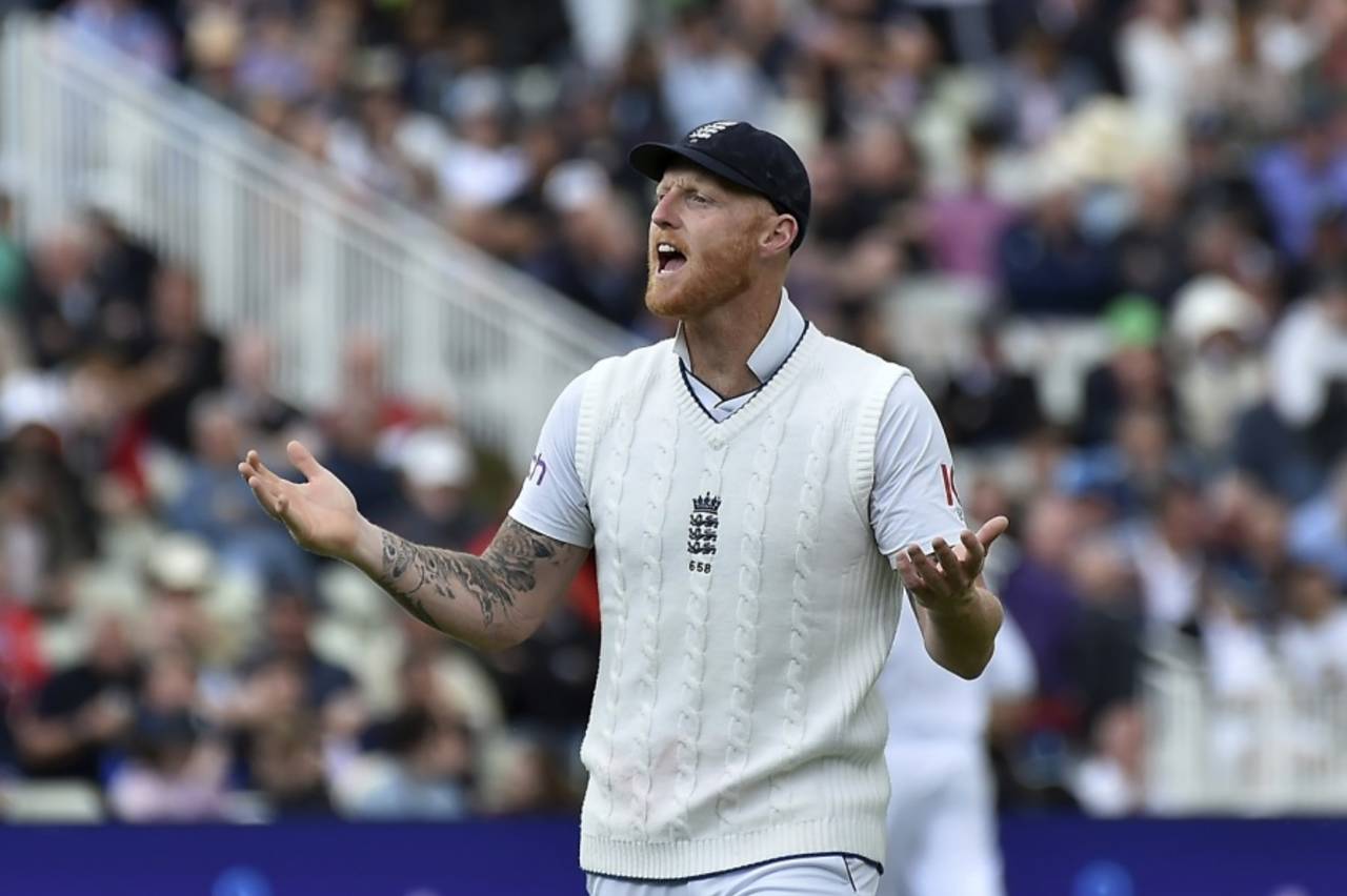 Ben Stokes has a frustrated look on his face, England vs India, 5th Test, Birmingham, 1st day, July 1, 2022