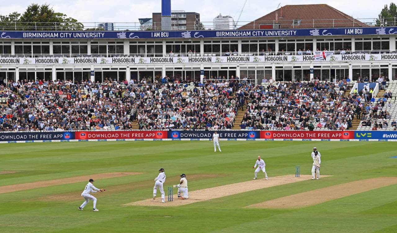 The thrilling action on day four at Edgbaston was undermined by racist abuse from some sections of the crowd&nbsp;&nbsp;&bull;&nbsp;&nbsp;Getty Images